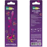 Кабель USB - Lightning, 1м, More Choice K16i Purple (K16IP)
