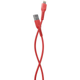 Кабель USB - Lightning, 1м, More Choice K16i Red (K16IR)
