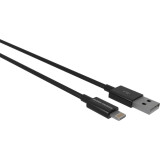 Кабель USB - Lightning, 1м, More Choice K24i Black (K24IB)
