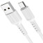 Кабель USB A (M) - microUSB B (M), 1м, More Choice K26m White - K26MW