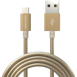 Кабель USB A (M) - microUSB B (M), 1м, More Choice K31m Gold (K31MG)