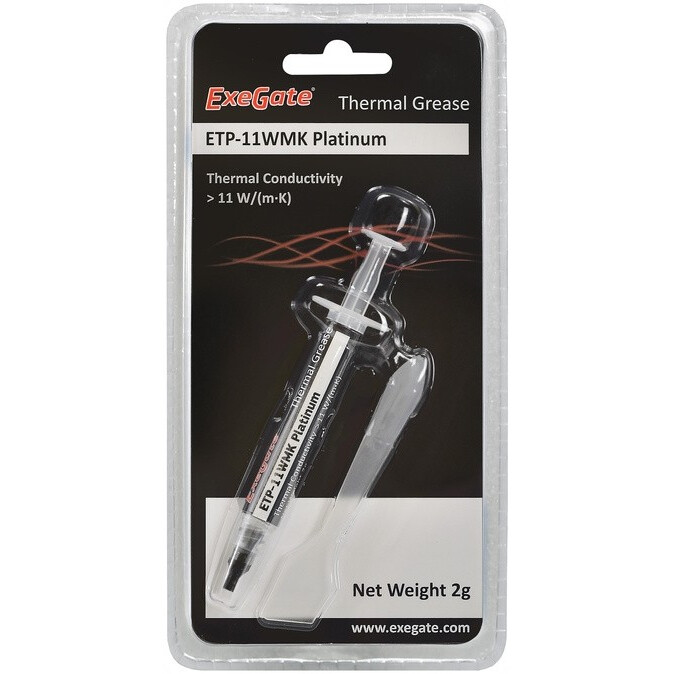 Термопаста ExeGate ETP-11WMK Platinum (2 г) - EX282341RUS - фото 2