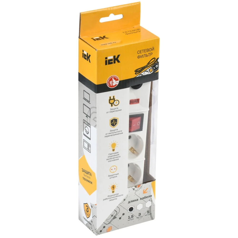 Сетевой фильтр IEK WFP10-16-03-01-N - фото 2