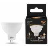 Светодиодная лампочка Gauss MR16 3000K (9 Вт, GU5.3) (101505109)