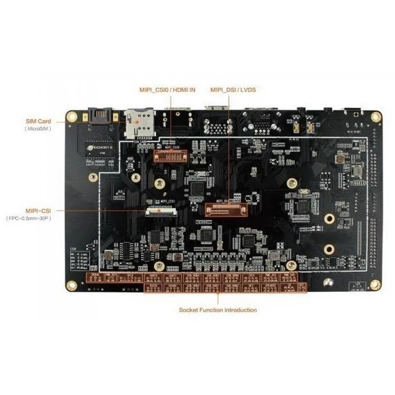 Одноплатный компьютер FireFly Core-3399J 4Gb + 16Gb soldered with backplane - AIO-3399J-4GB - фото 2