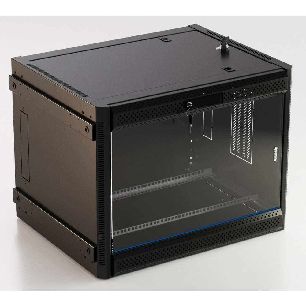 Шкаф Hyperline TWB-FC-1866-GP-RAL9004 - фото 5