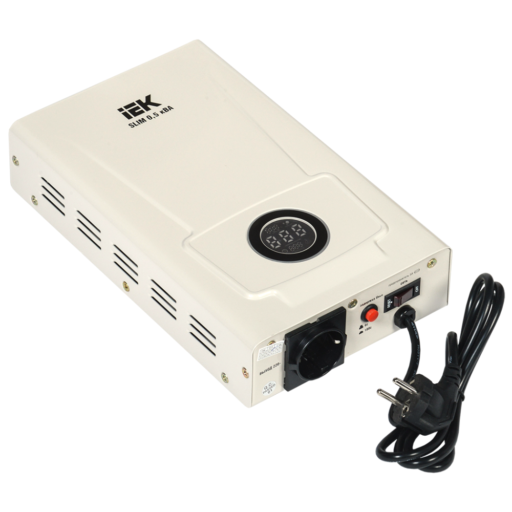 Стабилизатор напряжения IEK SLIM 0,5кВА - IVS22-1-D05-09