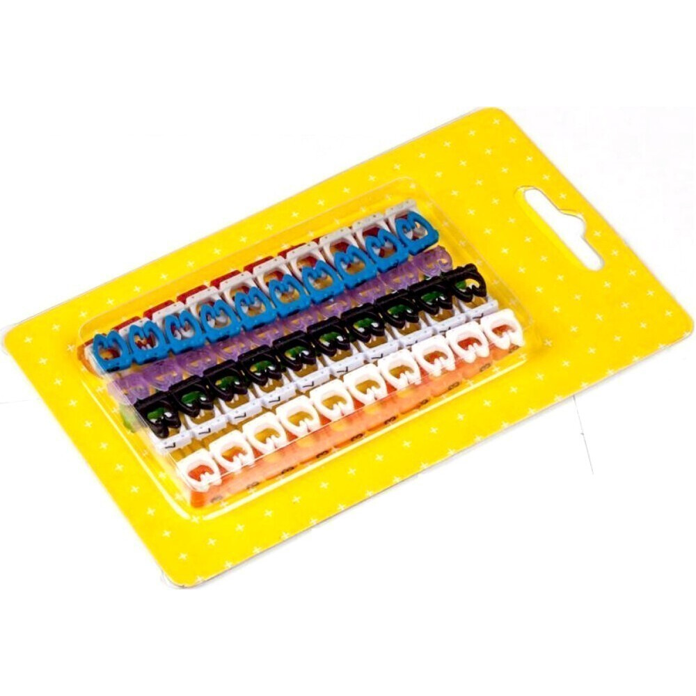 Кабельные маркеры Lanmaster LAN-MCC-NUM-SET-C5E, 100 шт.