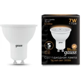Светодиодная лампочка Gauss MR16 3000K (7 Вт, GU10) (101506107)