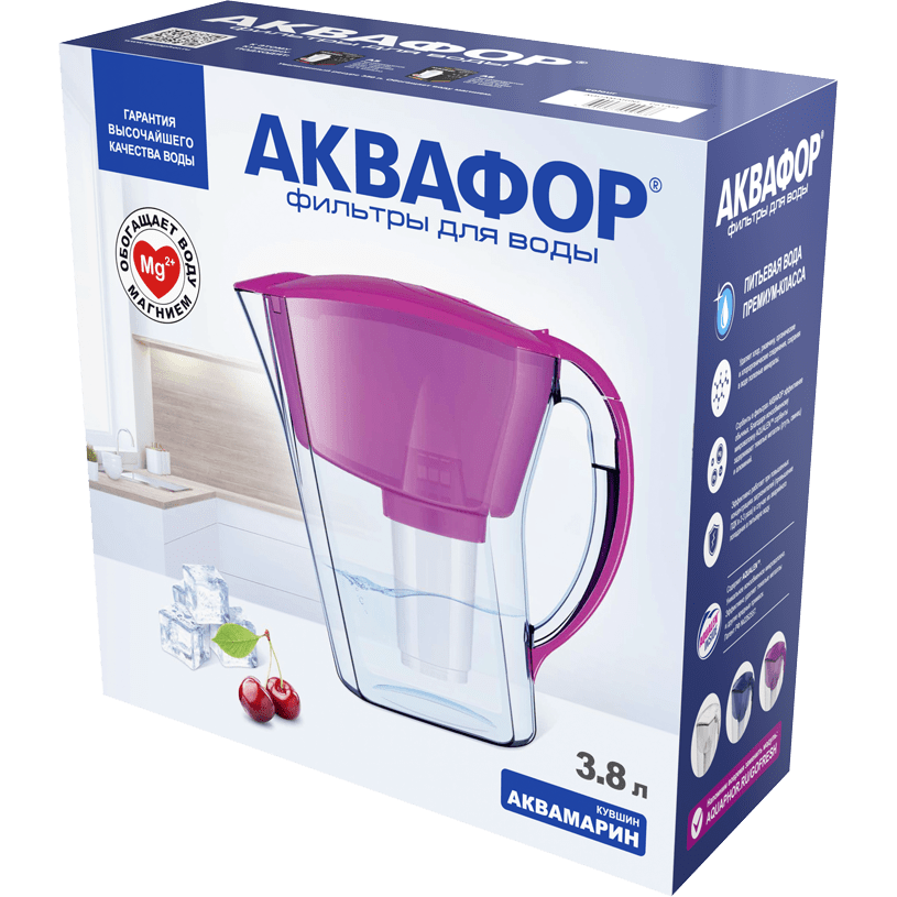 Фильтр-кувшин для воды Аквафор Аквамарин Cyclamen - фото 6