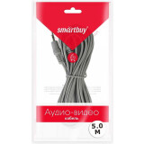 Кабель 3.5 Jack (M) - 3.5 Jack (M), 5м, Smartbuy KA-335-150