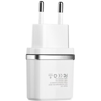 Сетевое зарядное устройство HOCO C11 White + MicroUSB Cable - 6957531047742 - фото 2