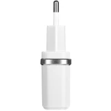 Сетевое зарядное устройство HOCO C11 White + MicroUSB Cable (6957531047742)