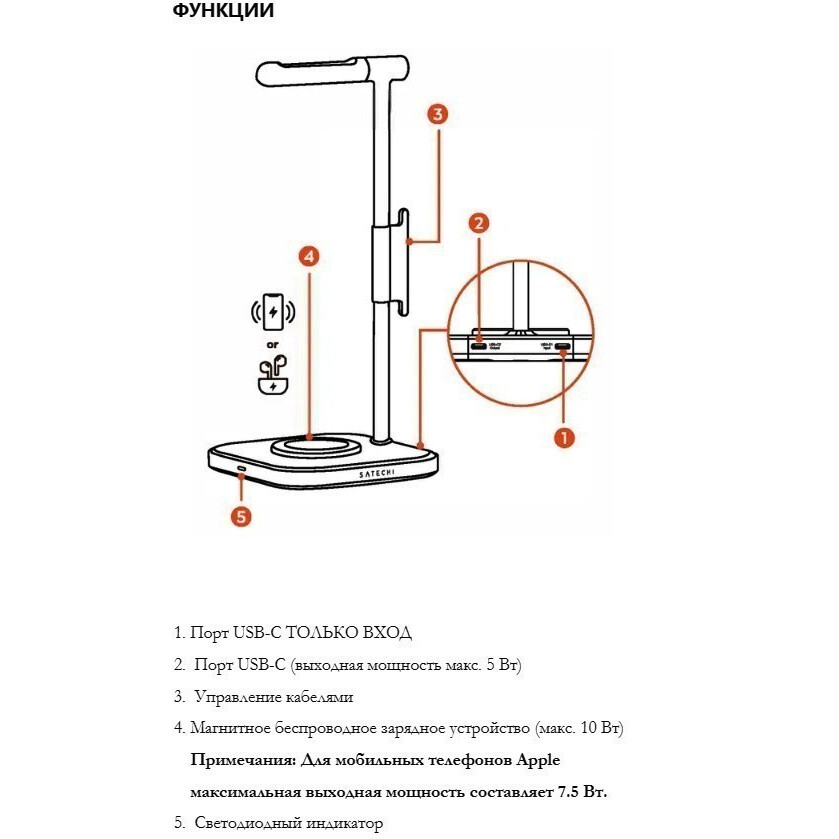 Подставка для наушников Satechi ST-UCHSMCM - фото 5