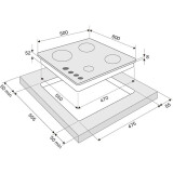 Газовая варочная панель KRONA CORTESIA 60 BL (КА-00001521)
