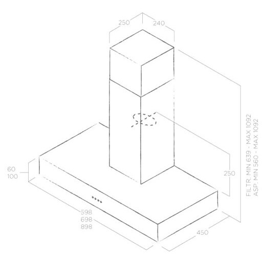 Вытяжка Elica Spot Urban Cast IRON/A/90 - PRF0147736 - фото 4