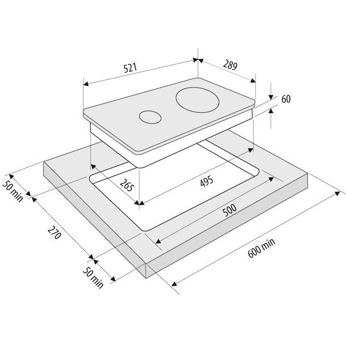 Электрическая варочная панель KRONA CORTO 30 BL - 00026360 - фото 5