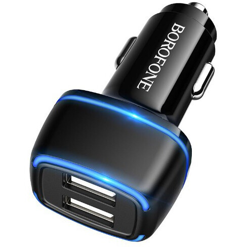 Автомобильное зарядное устройство Borofone BZ14 Max Black - 6931474735904