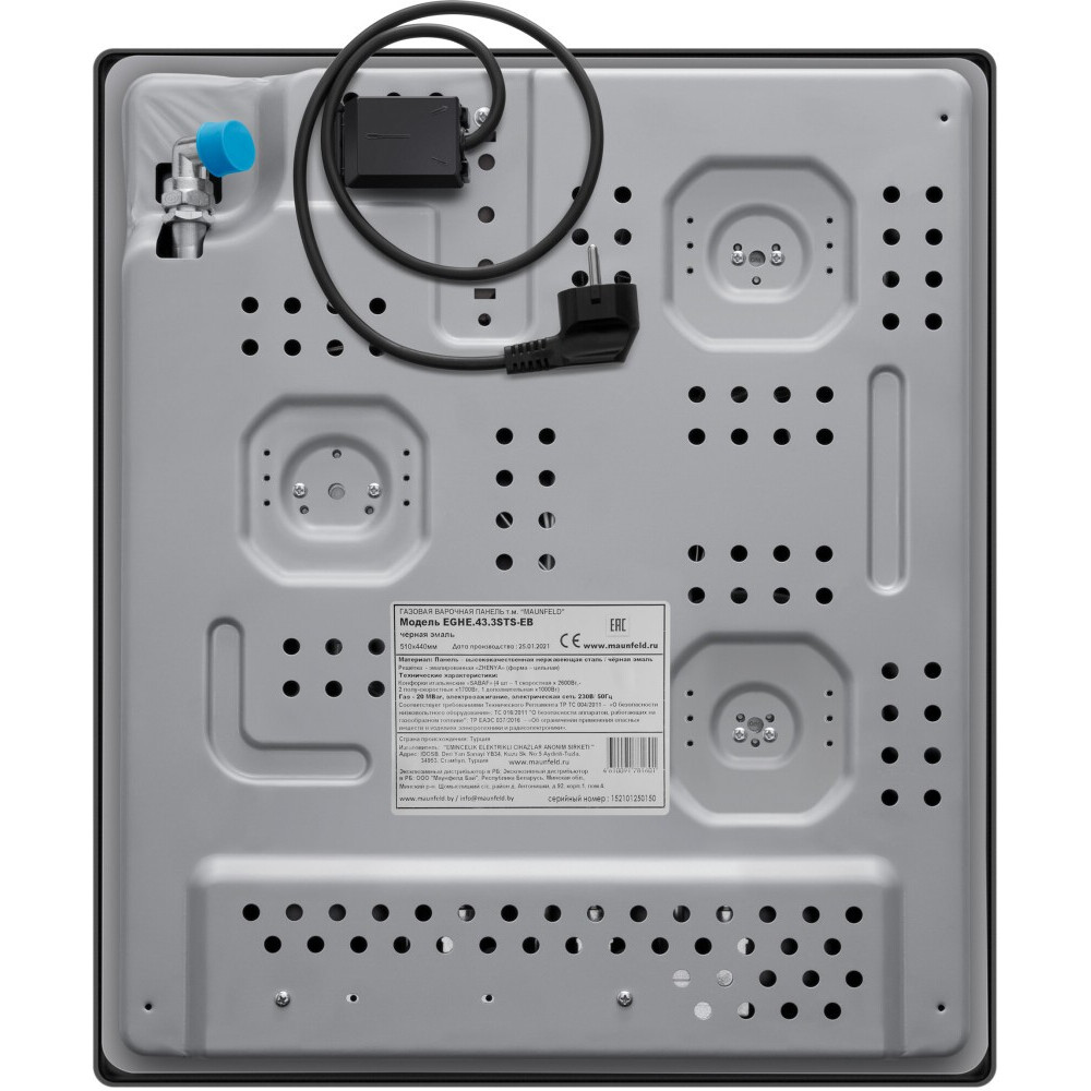 Газовая варочная панель MAUNFELD EGHE.43.3STS-EB - КА-00015024 - фото 3