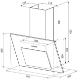 Вытяжка KRONA FIONA 600 Black PB (00026268)