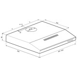 Вытяжка KRONA JESSICA slim 600 Inox PB (00020265)
