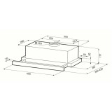 Вытяжка KRONA KAMILLA 600 Glass White (00026270)