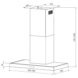 Вытяжка KRONA RUT 600 Inox 3P-S (00020251)