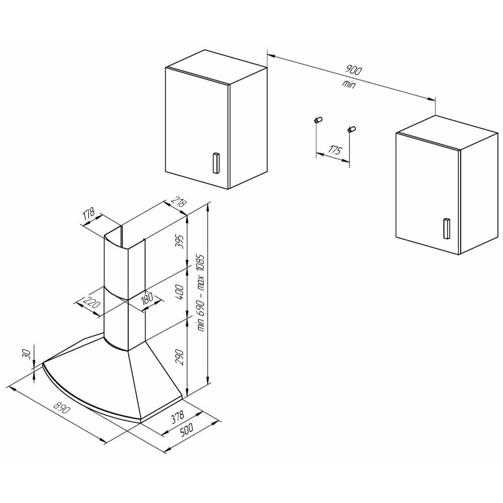 Вытяжка Kuppersberg BONA 90 B Bronze - фото 4