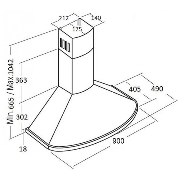 Вытяжка Kuppersberg BONA 90 C Bronze - фото 2