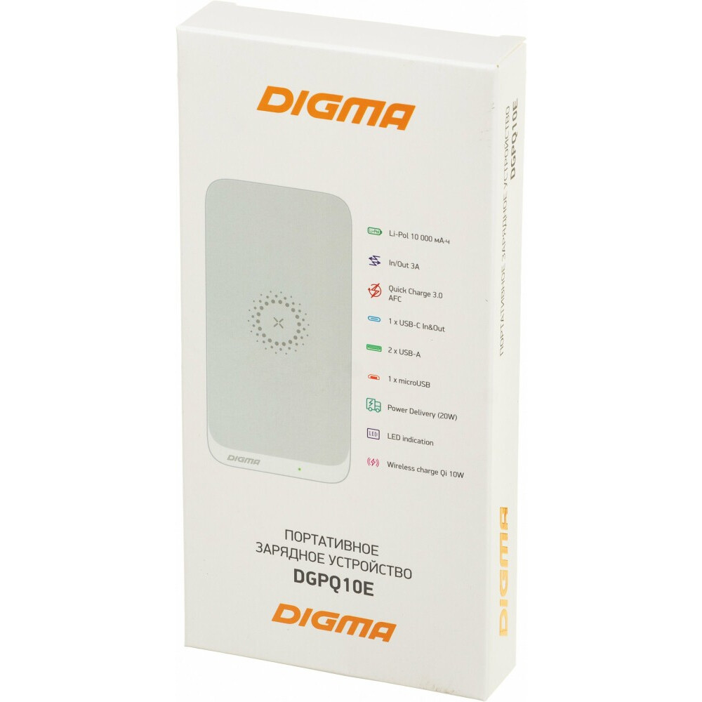 Внешний аккумулятор Digma DGPQ10E20PWT - фото 8