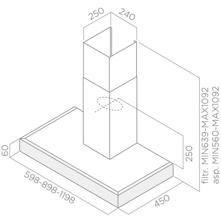 Вытяжка Elica Spot Plus IX/A/90 - PRF0097373A - фото 3