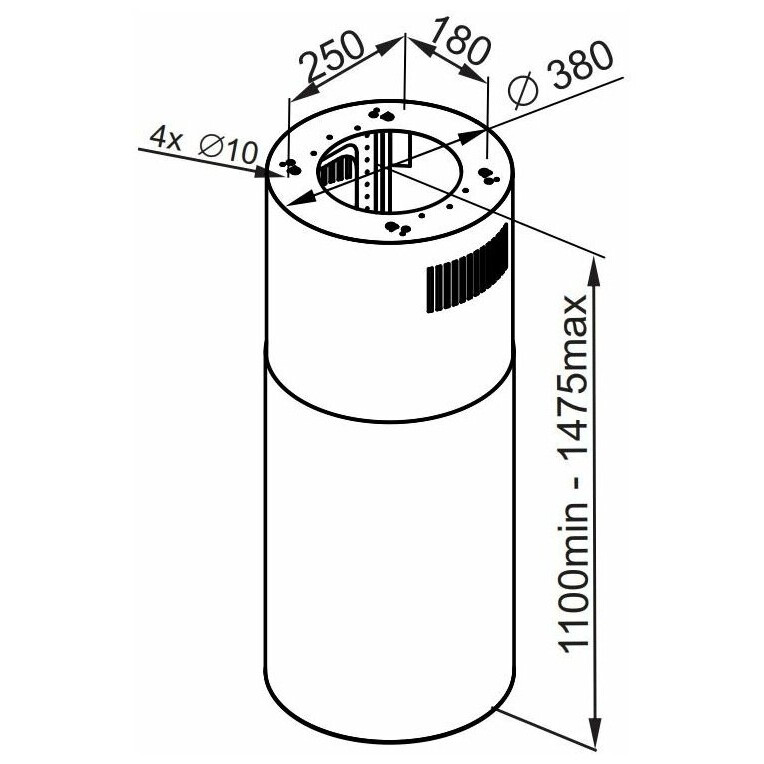 Вытяжка MAUNFELD Lee Isla 39 Inox - УТ000012438 - фото 8