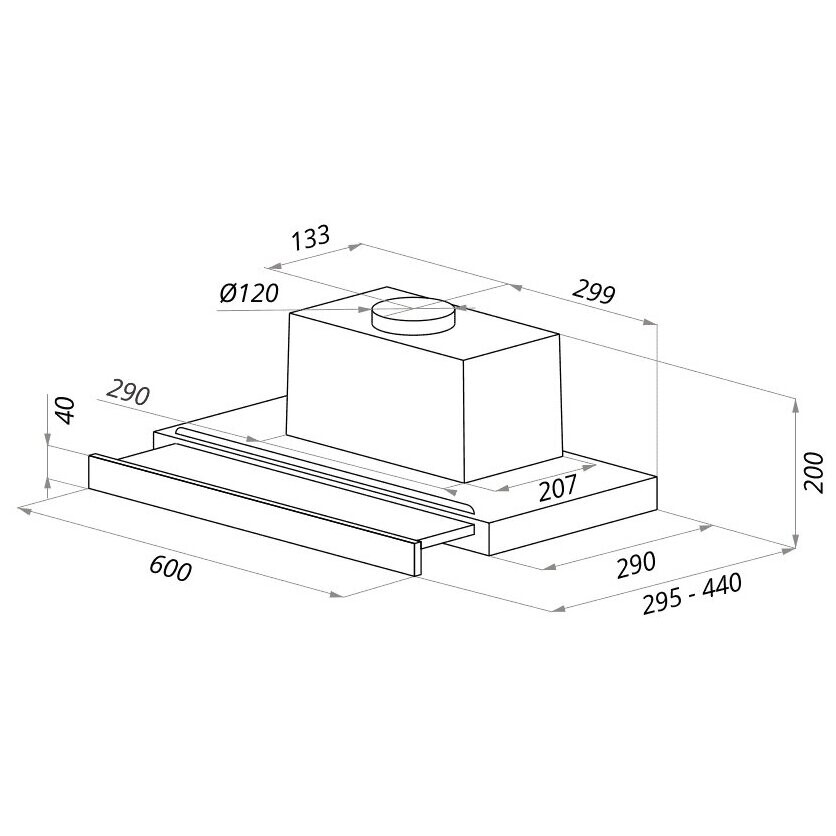 Вытяжка MAUNFELD Ouse Touch 60 Black - УТ000007828 - фото 16