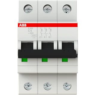 Автоматический выключатель ABB S203 C6 - 2CDS253001R0064 - фото 2