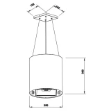 Вытяжка Weissgauff Nissa Remote BL (427090)
