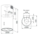 Вытяжка Weissgauff Pipe 900 BL (429588)