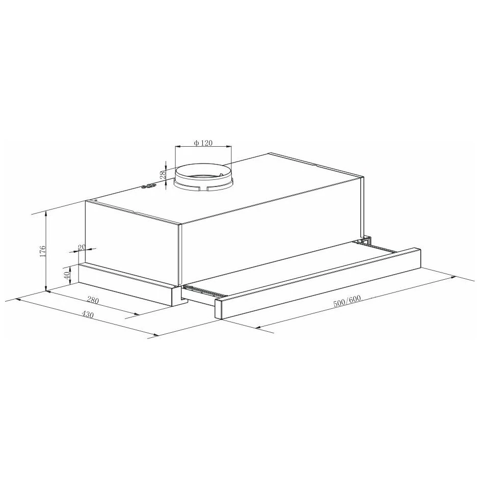 Вытяжка LEX Hubble 500 White - CHAT000030 - фото 2