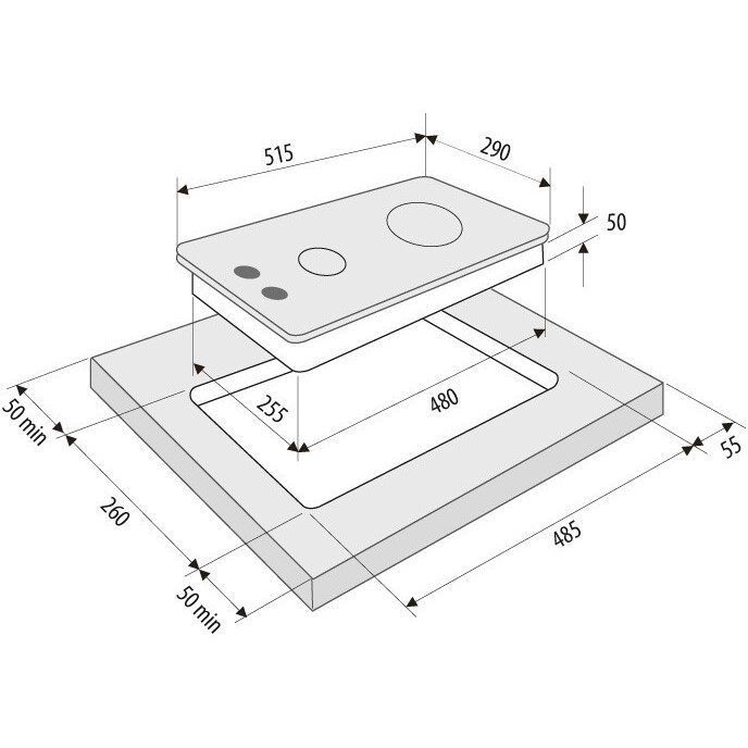 Газовая варочная панель KRONA CALORE 30 BL - 00026310 - фото 7