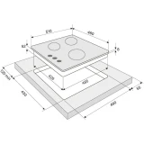 Газовая варочная панель KRONA CORTESIA 45 BL (КА-00001445)