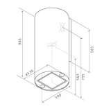 Вытяжка JET AIR PIPE BL/A/43 (PRF0099229A)