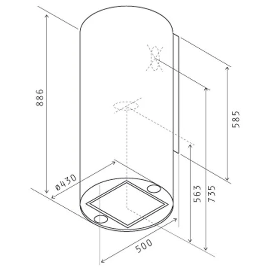 Вытяжка JET AIR PIPE IX/A/43 - PRF0099288A - фото 2