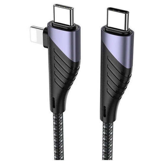 Кабель USB Type-C - USB Type-C/Lightning, 1.2м, KUULAA KL-X47 - фото 2