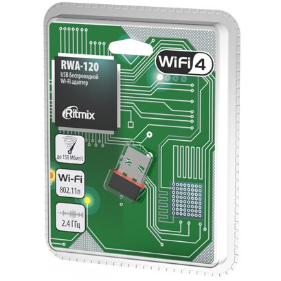 Wi-Fi адаптер Ritmix RWA-120 - фото 4