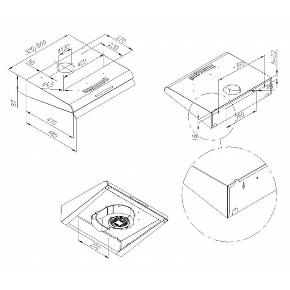 Вытяжка MAUNFELD MPA 60 White - УТ000001498 - фото 13