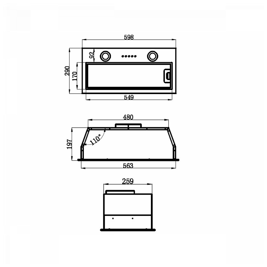 Вытяжка MAUNFELD Thames 601M Silver - КА-00014222 - фото 9