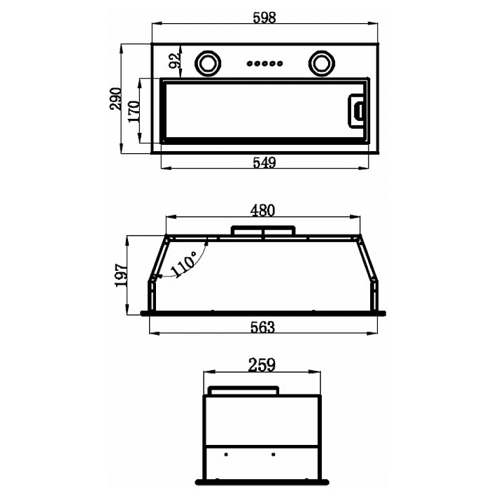 Вытяжка MAUNFELD Thames 601PM White - КА-00014207 - фото 13