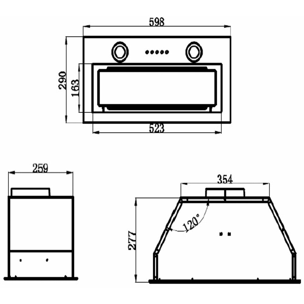 Вытяжка MAUNFELD Trapeze 602M White - КА-00014227 - фото 2