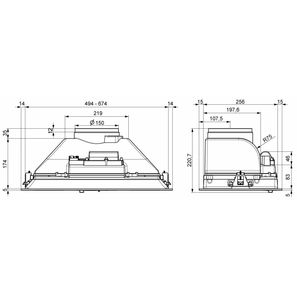 Вытяжка Elikor Casper 70Н-450-П3Д Stainless Steel - фото 2