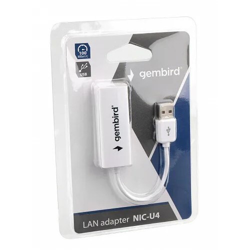 Сетевой адаптер Gembird NIC-U4 - фото 3