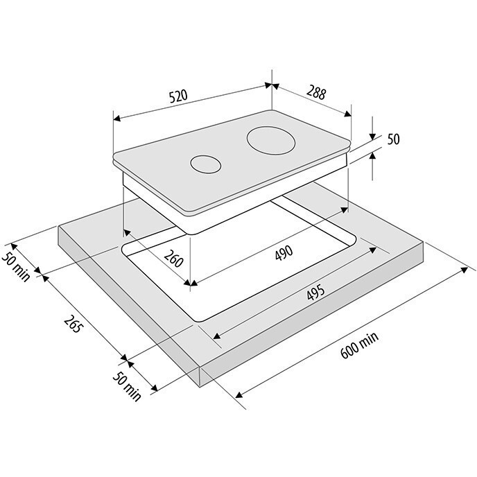 Индукционная варочная панель KRONA VENTO 30 BL - фото 6